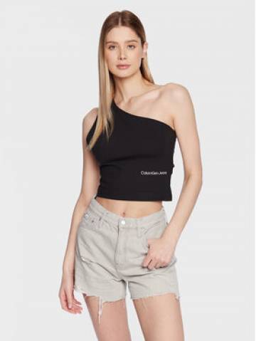 Calvin Klein Jeans Топ J20J220788 Чорний Slim Fit Calvin Klein Jeans Топ J20J220788 Чорний Slim Fit