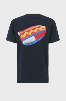 Мужская темно-синяя футболка TJM REG UNISEX FUN NOVELTY TEE Синий XL Tommy Jeans DM0DM18552