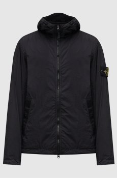 Черная ветровка с логотип патч