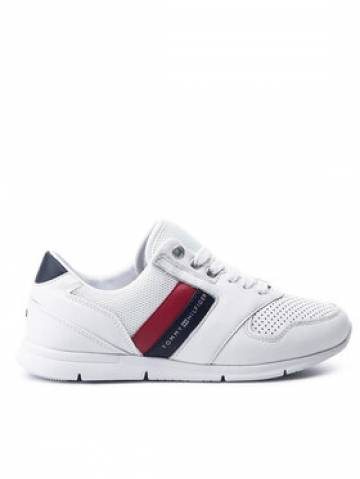 Tommy Hilfiger Снікерcи Lightweight Leather FW0FW04261 Білий Tommy Hilfiger Снікерcи Lightweight Leather FW0FW04261 Білий