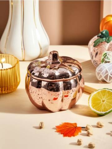 Скляний контейнер для їжі - золотий