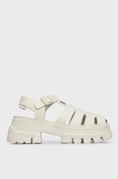 Женские белые кожаные сандалии TJW FISHERMAN SANDAL Белый 40 Tommy Jeans EN0EN02542