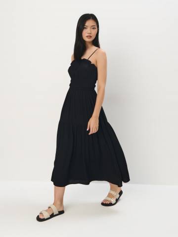 Mohito - Сукня міді на бретельках - чорний - 42