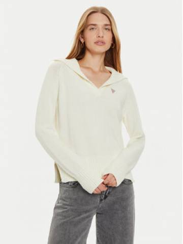 Guess Jeans Светр W4BR14 Z3HM1 Écru Regular Fit Guess Jeans Светр W4BR14 Z3HM1 Écru Regular Fit