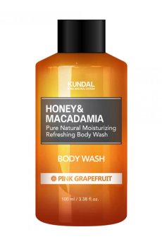 Гель для душа Kundal Honey & Macadamia Body Wash Pink Grapefruit Розовый грейпфрут, 100 мл