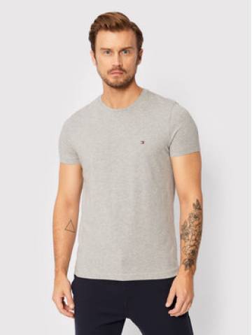Tommy Hilfiger Футболка Core Stretch MW0MW27539 Сірий Slim Fit Tommy Hilfiger Футболка Core Stretch MW0MW27539 Сірий Slim Fit