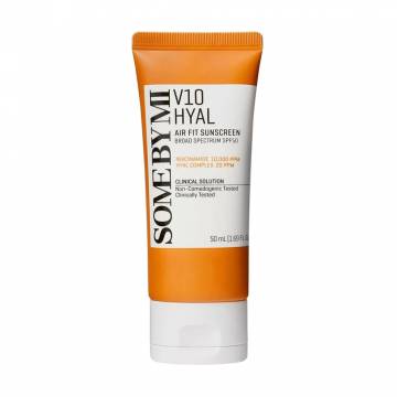 Солнцезащитный крем для лица Some By Mi V10 Hyal Air Fit Sunscreen, SPF 50, 50 мл Солнцезащитный крем для лица Some By Mi V10 Hyal Air Fit Sunscreen, SPF 50, 50 мл