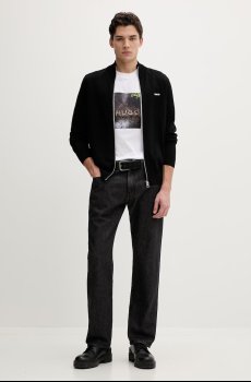 Хлопковая футболка HUGO Doreston