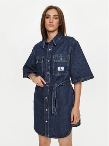 Calvin Klein Jeans Джинсова сукня Utility J20J224748 Cиній Regular Fit Calvin Klein Jeans Джинсова сукня Utility J20J224748 Cиній Regular Fit