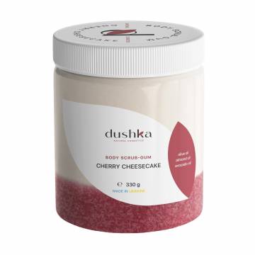 Скраб-жвачка для тела Dushka Cherry Cheesecake Body Scrub-Gum, 330 г Скраб-жвачка для тела Dushka Cherry Cheesecake Body Scrub-Gum, 330 г