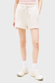 Женские белые шорты SCRIPT Белый S Tommy Jeans DW0DW20353