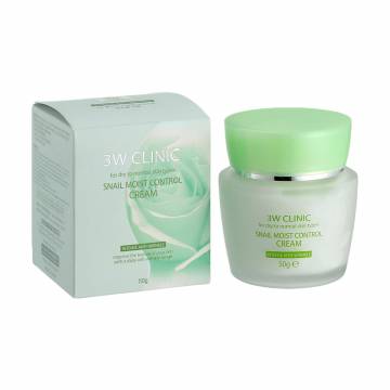 Крем для лица 3W Clinic Snail Moist Control Cream увлажняющий с муцином улитки, 50 г Крем для лица 3W Clinic Snail Moist Control Cream увлажняющий с муцином улитки, 50 г