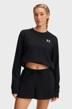 Женский черный свитшот UA Rival Terry Crew Черный XL Under Armour 1389659-001