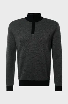 Мужская черная шерстяная кофта Черный S Pierre Cardin PC.-C5 51052.5069