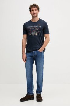 Хлопковая футболка Aeronautica Militare