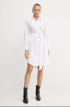 Хлопковое платье BOSS Orange C_Delegant_2