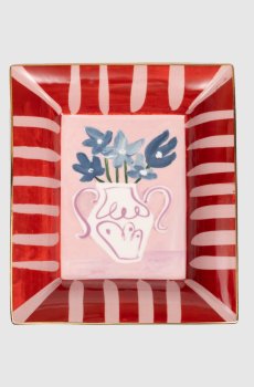 Фарфоровая тарелка для закусок Blue Flowers