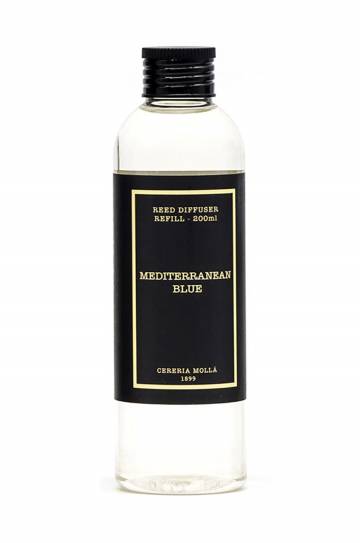 Запасной флакон для аромадиффузора Cereria Molla Mediterranean Blue 200 ml Запасной флакон для аромадиффузора Cereria Molla Mediterranean Blue 200 ml