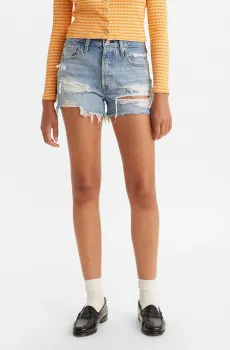 Женские голубые джинсовые шорты 501® Original Fit High Rise Голубой 25 Levi’s® 56327;0314