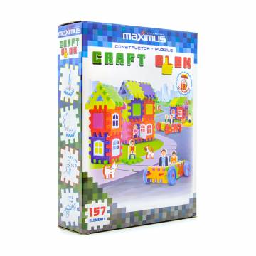 Конструктор Maximus Craft Blok с наклейками, от 3 лет, 157 элементов (9177) Конструктор Maximus Craft Blok с наклейками, от 3 лет, 157 элементов (9177)