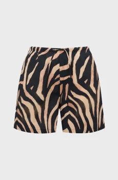 Женские черные шорты с узором Черный 38 HUGO 50562589;963