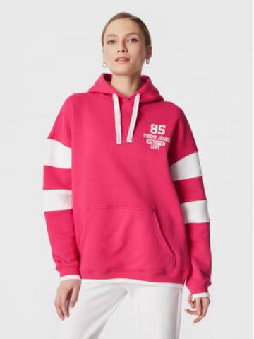 Tommy Jeans Світшот Collegiate 85 DW0DW14860 Рожевий Oversize Tommy Jeans Світшот Collegiate 85 DW0DW14860 Рожевий Oversize