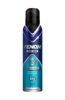 Дезодарант-антиперспирант Venom For Men Deep Essence 48h мужской, 150 мл