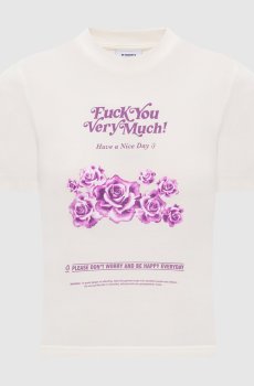 Белая футболка Fuck You Very Much