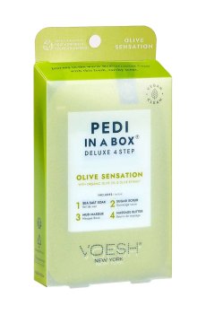 Набор для педикюра VOESH Pedi in a Box Deluxe 4 Step Оливковая сенсация, 35 г