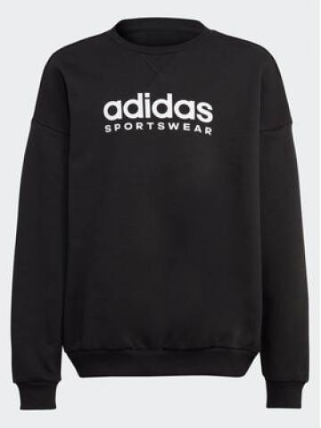 adidas Світшот Fleece IB3232 Чорний Loose Fit adidas Світшот Fleece IB3232 Чорний Loose Fit