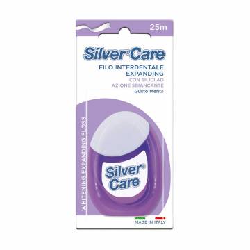 Зубная нить Silver Care расширяющаяся, с мятой, 25 м Зубная нить Silver Care расширяющаяся, с мятой, 25 м