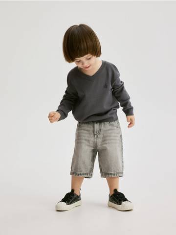 Reserved - Джинсові шорти - сірий - 4320S-90J