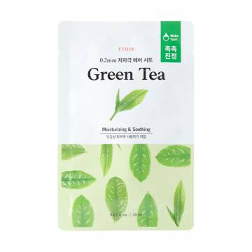 Тканевая маска для лица Etude House Air Mask Green Tea Moisturizing & Soothing с зеленым чаем, 20 мл Тканевая маска для лица Etude House Air Mask Green Tea Moisturizing & Soothing с зеленым чаем, 20 мл