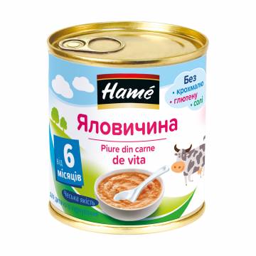 Детское мясное пюре Hame говядина, от 6 месяцев, 100 г Детское мясное пюре Hame говядина, от 6 месяцев, 100 г