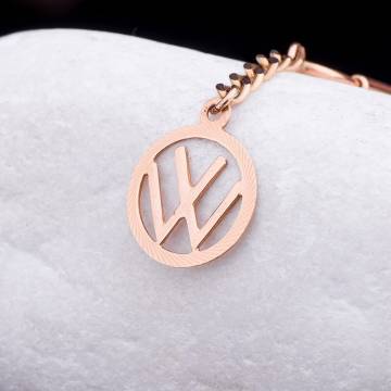 Золотой брелок "Volkswagen-Фольксваген" бр00001фн Золотой брелок "Volkswagen-Фольксваген" бр00001фн