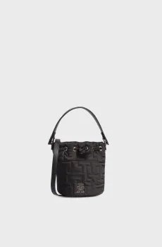 Женская черная сумка TH CHIC NYLON BUCKET Черный ONESIZE Tommy Hilfiger AW0AW14864