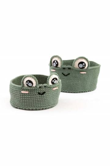 Набор для вязания корзины diy Graine Creative Grenouille 2 шт Набор для вязания корзины diy Graine Creative Grenouille 2 шт
