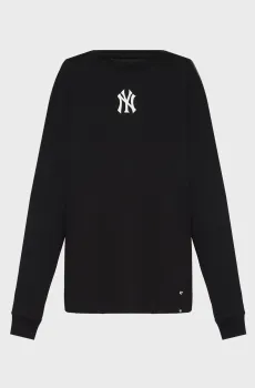 Черный лонгслив NEW YORK YANKEES SCREENPLAY (унисекс) Черный S 47 Brand 686525BK-FS