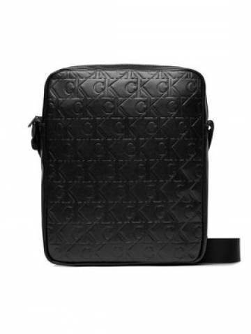 Calvin Klein Плоска сумка Monogram Soft Reporter 22 Aop K50K511493 Чорний Calvin Klein Плоска сумка Monogram Soft Reporter 22 Aop K50K511493 Чорний