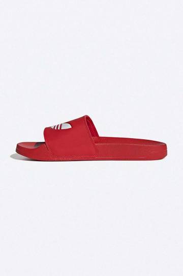 Шлепанцы adidas Originals Adilette FU8296 цвет красный FU8296-red Шлепанцы adidas Originals Adilette FU8296 цвет красный FU8296-red