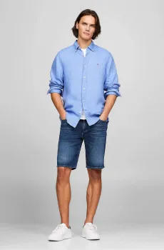 Мужские темно-синие джинсовые шорты BROOKLYN SHORT STR VENICE BLUE Синий 29 Tommy Hilfiger MW0MW35176