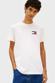Мужская белая футболка ESSENTIAL Белый XL Tommy Jeans DM0DM20740