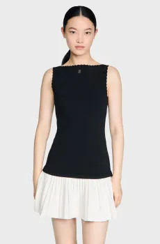 Женское черное платье Черный 36 Sandro SFPRO04694_Black