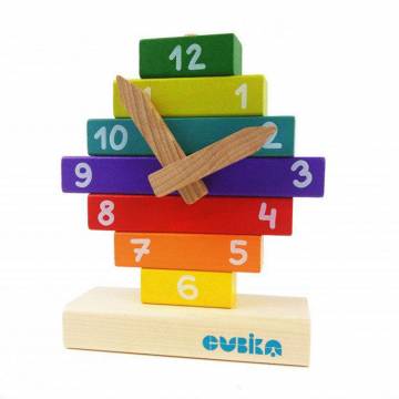 Деревянная игрушка-конструктор Cubika Часы, 10 деталей, от 1.5 года (14354) Деревянная игрушка-конструктор Cubika Часы, 10 деталей, от 1.5 года (14354)