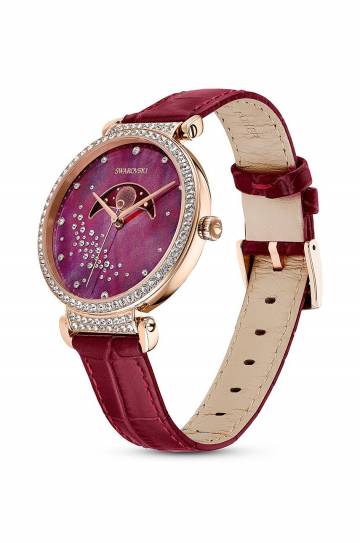 Часы Swarovski 5613323 Passage Moon Phase женские цвет красный Часы Swarovski 5613323 Passage Moon Phase женские цвет красный