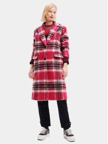 Desigual Демісезонний плащ 23WWEWAD Рожевий Regular Fit Desigual Демісезонний плащ 23WWEWAD Рожевий Regular Fit
