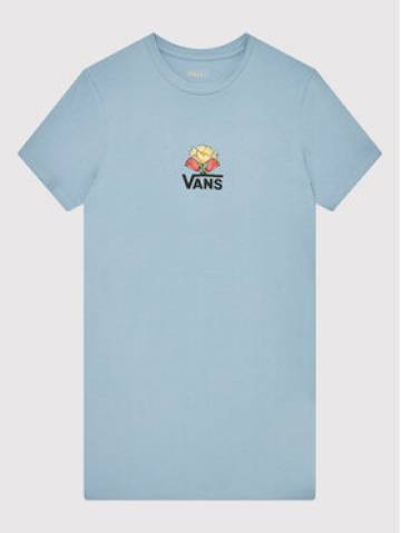 Vans Повсякденна сукня Poppin Poppies VN0A7YVG Голубий Regular Fit Vans Повсякденна сукня Poppin Poppies VN0A7YVG Голубий Regular Fit