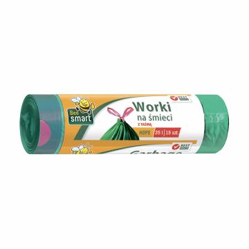 Пакеты для мусора Bee Smart Bin Liner с завязками, 35 л, 15 шт Пакеты для мусора Bee Smart Bin Liner с завязками, 35 л, 15 шт