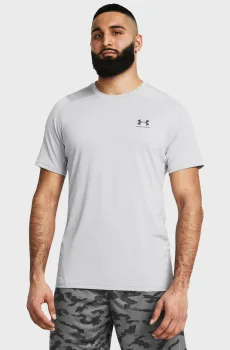 Мужская серая футболка UA HG Armour Ftd Graphic SS Серый S Under Armour 1383320-011