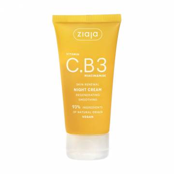 Ночной увлажняющий крем для лица Ziaja Vitamin C.B3 Niacinamide, 50 мл Ночной увлажняющий крем для лица Ziaja Vitamin C.B3 Niacinamide, 50 мл